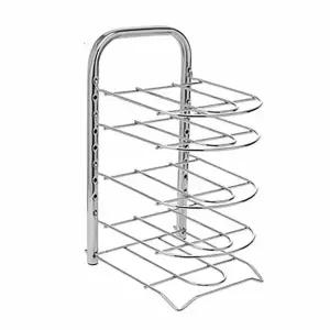 사각 ND78KX14 후라이팬 정리대 5단 조리도구통 냄비뚜껑거치대 프라이팬수납