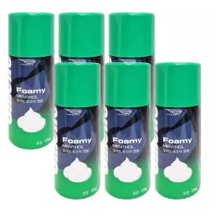 질레트 포오미 멘솔 쉐이빙폼 175g X 6개