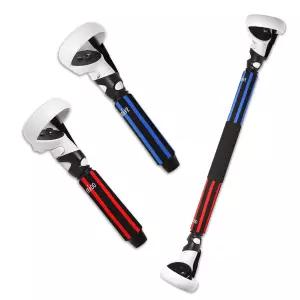 Oculus Quest 2 컨트롤러용 OOAVR VR 게임 핸들 익스텐션 그립 비트세이버 고릴라 태그 및 위한 다목적 롱