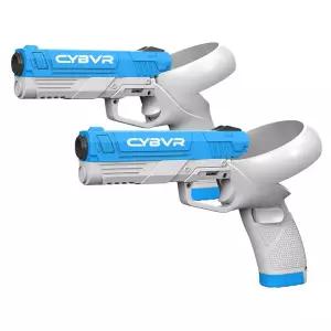 오큘러스 퀘스트 2용 CYBVR 가중 총기 재고 컨트롤러 그립 - 메타 VR 액세서리