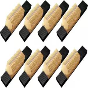 LECEHIVO 8개 나무 이름 배지 홀더 테이블 플레이트 디스플레이 스탠드 표지판 장식 트레이 정리함 노트