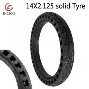 접이식 자전거 타이어 펑크 방지 교체 사이클링 액세서리 부품 14 인치 14x2.125 솔리드
