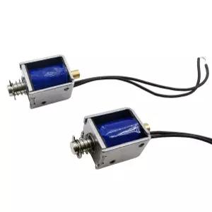 2PCS DC 5V 7 미니 푸시 풀 선형 솔레노이드 전자석 5mm 스트로크 오픈 프레임 액추에이터 전기 자석