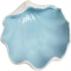 가넥 쉘 모양 주얼리 접시 트레이 - 세라믹 캔디 서버 볼 가정용 정리 음식 보관용 다기능 시쉘 장식 불