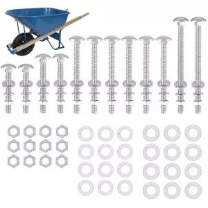 휠바로우 핸들 볼트 키트 교체 5/16 스테인리스 캐리지 너트 및 가구 수리 침대 소파 테이블 의자 - 12 팩
