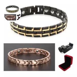 악세사리 Woori 99.999% 게르마늄 티타늄 건강 팔찌 2종