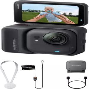 Insta360 GO 울트라 스탠다드 번들 미드나잇 블랙 - 작은 핸즈프리 4K 캠 경량 및 휴대용 저조도 어디에나