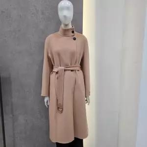 [꼼빠니아]하이넥  퍼벨트  포인트 코트 CAFW1-WCH410   KG