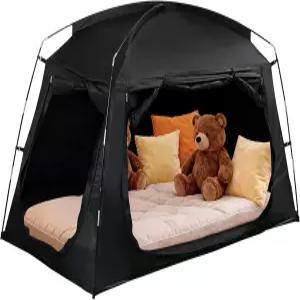 감각 침대 텐트 바닥 또는 트윈 사이즈 블랙아웃 수면 캐노피 차분한 코너가 의 휴식을 도와줍니다