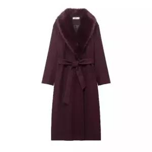 하프 모직 봄 퍼 칼라 코트 탈부착 여자모직코트 ible1