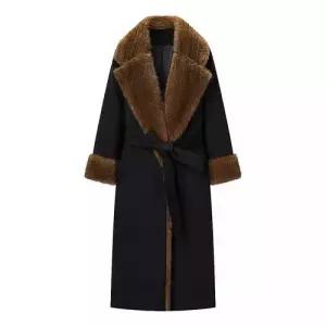 모직 봄 코트 스트리트 여자모직코트 빅 ible1