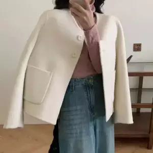 모직 코트 춘추동향풍 여자모직코트 쇼트 ible3