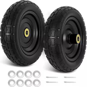13인치 고릴라 카트 타이어 2팩 각각 300파운드 용량 5/8인치 액슬 보어 홀이 있는 평평한 자유 휠 2.2인치