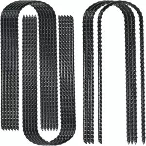 트램펄린 스윙 세트 캠핑 울타리 호스 등을 위한 10인치 윈드 스테이킹 U자형 철근 접지 앵커 10 블랙