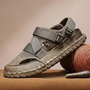 하계 캐주얼 남성패션 샌들 빅사이즈 에어매쉬 아쿠아 핸드메이드 DL2