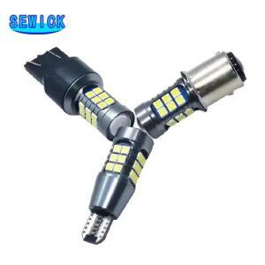 LED 캔버스 3030 전구 후진 조명 브레이크 라이트 자동 램프 옐로우 레드 12V 1200Lm T15 1156 Ba15s 27SMD