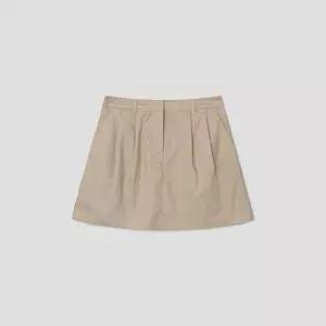 백화점 에잇세컨즈 여성 턱 디테일 미니 스커트 베이지 356427CM4A