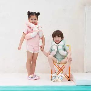 디웨이브 물놀이 유아 아동 성인 넥튜브 구명조끼 25kg 50kg 80kg