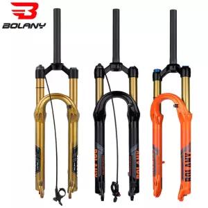 볼라니 자전거 에어 포크 여행용 오일 서스펜션 경량 마그네슘 합금 퀵릴리즈 27.5 인치 29 120mm