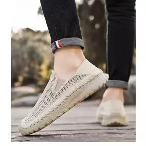 여름 캐주얼 슬립온 메쉬 아웃도어 슈즈 인기 남성패션 워킹화 운동화 통기성 DL2