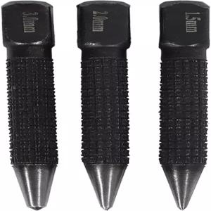 3Pcs 블랙 고탄소 스틸 센터 펀치 세트 10cm 합금 금속 목재 마킹 드릴링 도구 핸드 툴