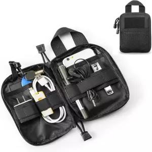 전술 EDC 포켓 정리 파우치 미니 소형 공구 보관 가방 휴대용 나일론 몰 호환 군용 전자 액세서리 보조