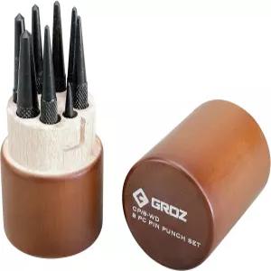 Groz 25120 센터 펀치 세트 8pc (1/16 1/8 3/16 3/32 5/32 5/64 7/32 9/64 )