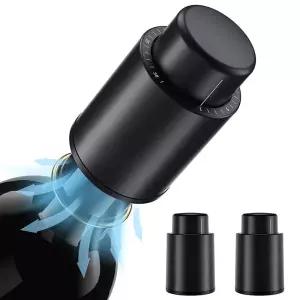 진공 와인 병 마개 봉인 된 저장 메모리 푸시 스타일 바 도구 Barware 재사용 가능한 코르크