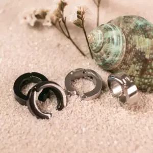 [갓샵]남자 써지컬스틸 귀찌 귀안뚫는 귀걸이 이어커프