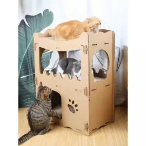 종이캣타워 종이박스 고양이 스크래처 계단형