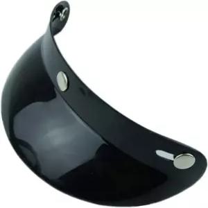 VCOROS 헬멧 피크 실드 오픈 페이스 레트로 오토바이 햇빛 가리개 보호대 블랙