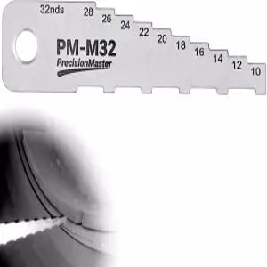 DCOMA 미니 테크 게이지 - 32nd 브레이크 패드 측정 도구 2-in-1 스테인리스 스틸 두께 및 드럼 마모