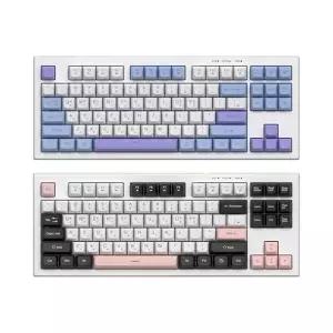 COX CMK87 저소음 멤브레인 키보드 바이올렛 [H@lu]