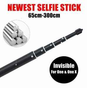 인스타 360 ONE RS R X2 용 보이지 않는 폴 확장형 모노포드 셀카봉, 고프로 맥스 히어로 9 8 7 6 SJCAM Yi