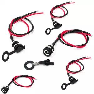 고전류 20AWG 5.5x2.1mm/5.5x2.5mm DC022D DC 전원 케이블 암 소켓 DIY 방수 잭 플러그 패널 마운트 커넥터