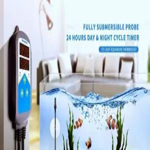 잉크버드 난방 온도 조절기 수족관 파충류 잠수 탐침 센서 ITC306T 히터 릴레이 디지털 온실 듀얼 스테이지
