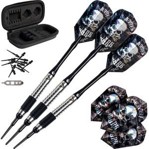 [미국배송] 바이퍼 데스페라도 80% 텅스텐 소프트 팁 다트 보관/여행 케이스: 데스 마크 18그램