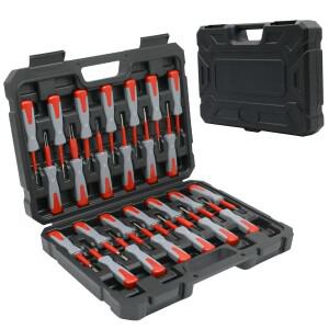 23/26pcs 자동차 전기 와이어 압착 커넥터 핀 추출기 키트 제거 도구 액세서리 하네스 연결 따기