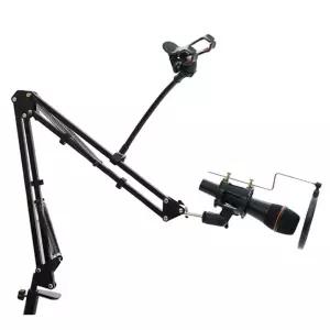 마이크스탠드 Coms 탁상 고정용 마이크 스탠드 3단 꺾임 세트