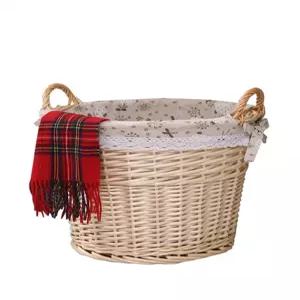 라탄 대형 바구니 수납 내츄럴 왕골 팬트리 피크닉