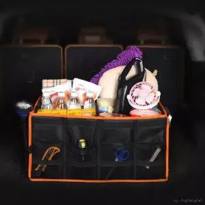 [RIZPICK]자동차 트렁크 정리 박스 접이식 수납함 차량용 공간 활용 컨테이너