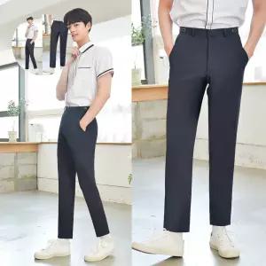 GBM (허리조절) 하복 스판 네이비 교복바지 남자