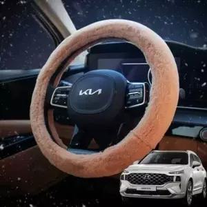 [RIZPICK]겨울용 극세사 자동차 핸들커버 순정 스타일 더뉴싼타페