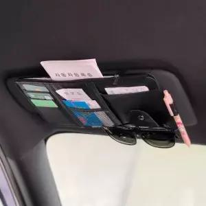 [RIZPICK]차량용 선바이저 카드 수납 포켓 자동차 트래블 파우치 케이스