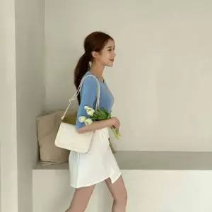 [다잇템]여자 키작녀 편한 사선 들러리 랩스타일 고무줄 미니스커트