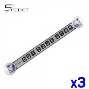 [RIZPICK]WL 고광택 큐방형 주차알림판 x3개 주차번호판 번호판