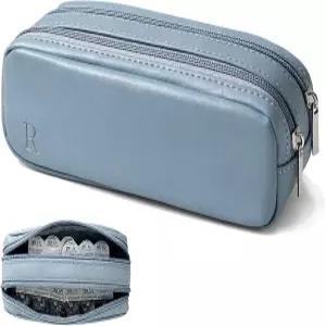 FQDGTFA 휴대용 데일리 콘택트렌즈 케이스 정리함 선명한 라벨이 붙은 여행용 가방 방수 일회용 디스펜서