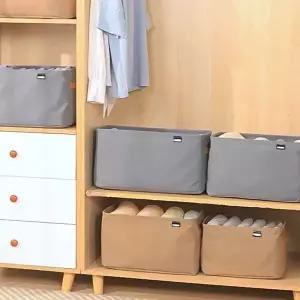 대용량 수납 깔끔 옷방정리 손잡이 의류 정리함 대형