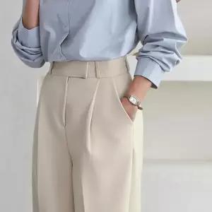 [다잇템]여자 데일리 젠더리스 핀턱 편한 셋업 H라인 정장바지