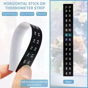 발효 양조 와인 맥주 콤부차 수족관 64-93°F 18-34°C 접착 스티커를 부착하는 6피스 수평 온도계 스트립